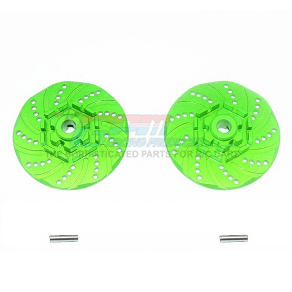 GPM Racing Aluminum +2mm Hex Brake Disk Green : Maxx Monster Truck