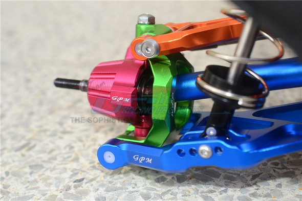 GPM Racing Aluminum Front C-Hubs Red : Maxx Monster Truck