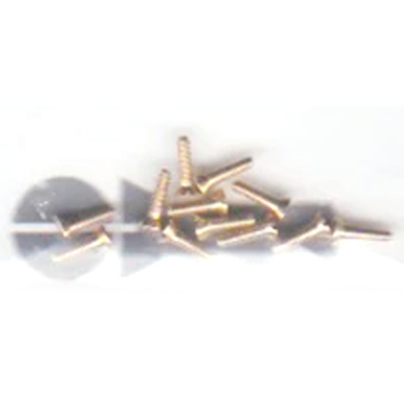 Walthers 947-1043 #00-90 Brass Flat Head Machine Screws 1/4 x .047" (12)