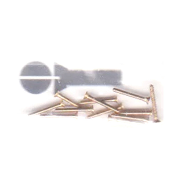 Walthers 947-1045 #00-90 Brass Flat Head Machine Screws 3/8 x .047" (12)