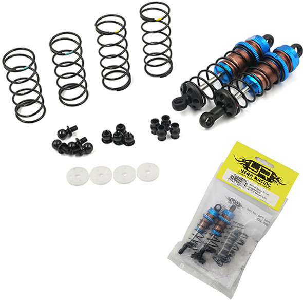 Yeah Racing BBG-0070BU Alum Big Bore Go 70mm Damper Set (2) Blue : 1/10 Buggy