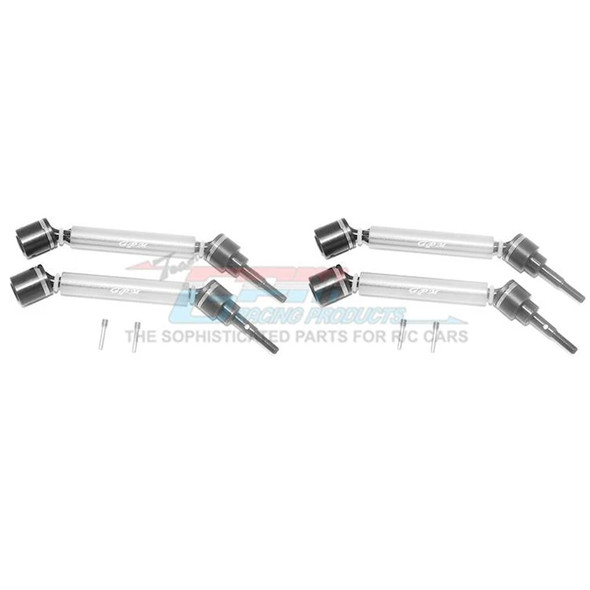GPM Racing Harden Steel+Alum F/R Adjustable CVD Drive Shaft (4) Set Silver : Maxx Monster Truck