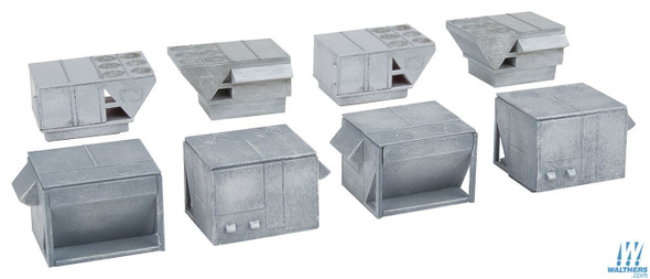 Walthers 933-3269 HVAC Units Kit (4each) 2 Styles of Rooftop Air Conditioners N Scale