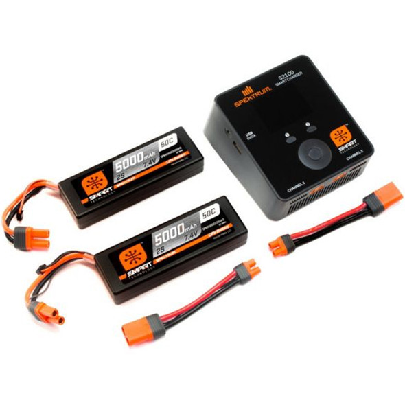 Spektrum SPMXPS4 Smart Powerstage Battery & Charger Bundle 4S