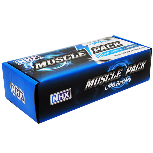 NHX Muscle Pack 2S 7.4V 5800mAh 60C Lipo Battery w/ Deans Connector