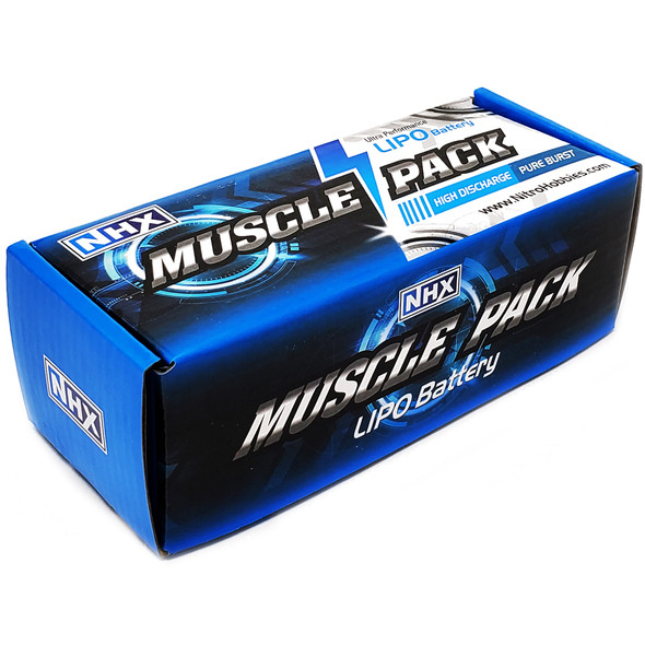 NHX Muscle Pack 3S 11.1V 7600mAh 75C Lipo Battery w/ XT90 Connector