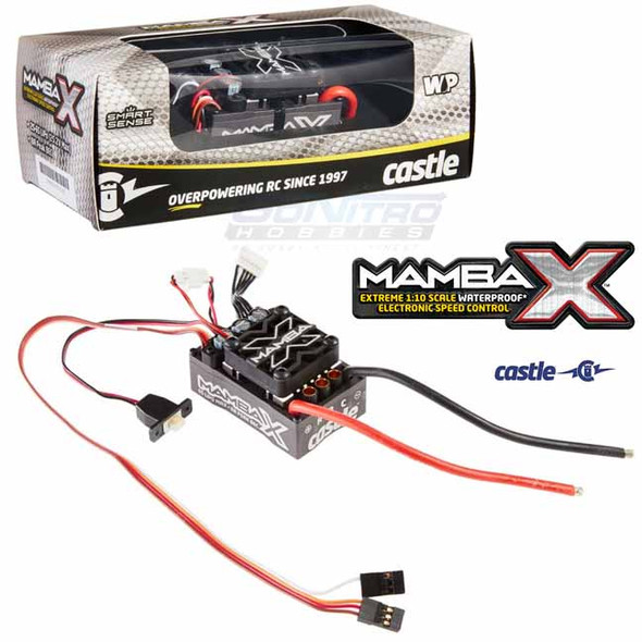 Castle Creations MAMBA X SCT 1/10 Sensored 25.2V Waterproof ESC & 1415 2400KV 5MM