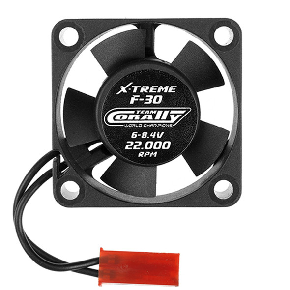 Corally C-53102 ESC Ultra High Speed Cooling Fan 30mm - 6v-8,4V - Dual ball bearings - BEC connector