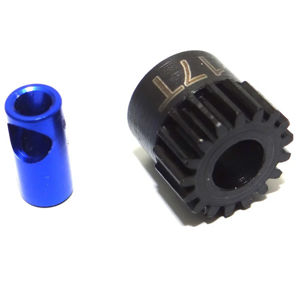 Hot Racing NSG17M06 17T Steel Mod 0.6 Pinion Gear 5mm