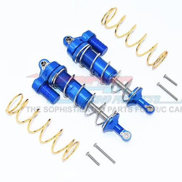 GPM Alum Front Or Rear L-Shape Piggy Back Spring Dampers 125mm (2) Blue : Maxx