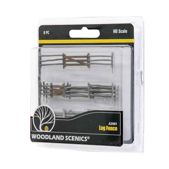 Woodland Scenics A2981 Log Fence - HO Scale