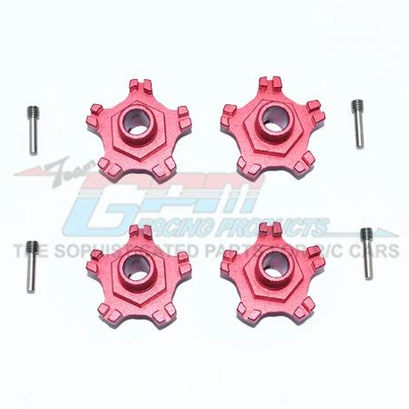 GPM Aluminum Wheel Hex +6mm (8Pcs) Set Red : Arrma Infraction 6S BLX
