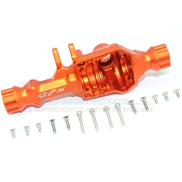 GPM Racing Aluminum Front Gear Box Without Cover (15Pcs) Set Orange : TRX-4