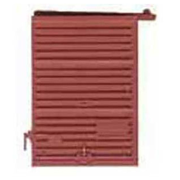 Kadee #2236 7' Youngstown Doors, Low Tack Board Red Oxide - Freight Car HO Scale