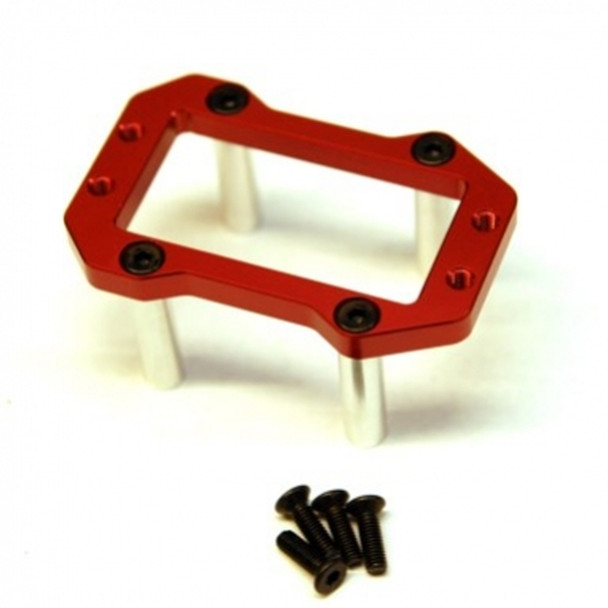 STRC STR320430R Alum Steering Servo Mounting Plate w/Posts Red : Outcast 6S