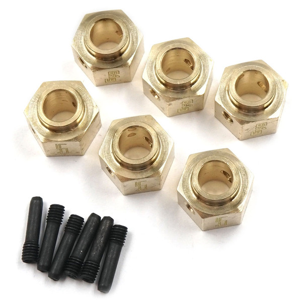 Yeah Racing TRX4-086 Brass Hex Adaptor 12x8mm (6pcs) : Traxxas TRX-6