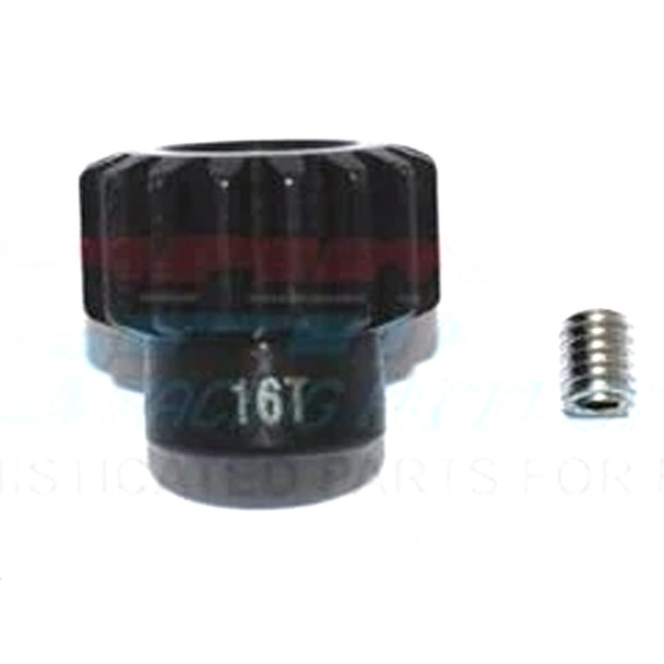 GPM Racing Harden Steel #45 Motor Gear 16T (2Pcs) Set Black : Maxx