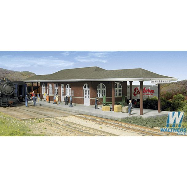 Walthers 933-2932 Whitehall Station Kit 18-1/2 x 5-1/2 x 3-3/16" HO Scale