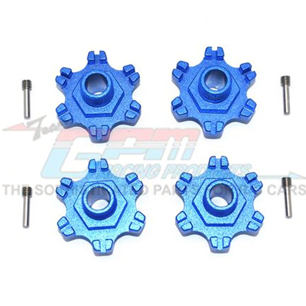 GPM Racing Aluminum Wheel Hex +6mm (8Pcs) Set Blue : Limitless