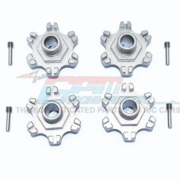 GPM Racing Aluminum Wheel Hex +6mm (8Pcs) Set Grey : Limitless