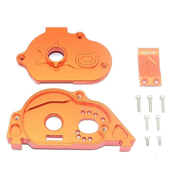 GPM Racing Alum Rear Gear Protection Motor Mount Orange : Granite 4X4 BLX Mega