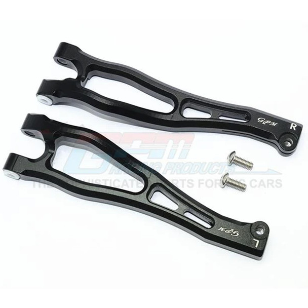 GPM Racing Aluminum Front Upper Arms Black : Kraton / Outcast / Notorious