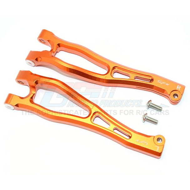 GPM Racing Aluminum Front Upper Arms Orange : Kraton / Outcast / Notorious