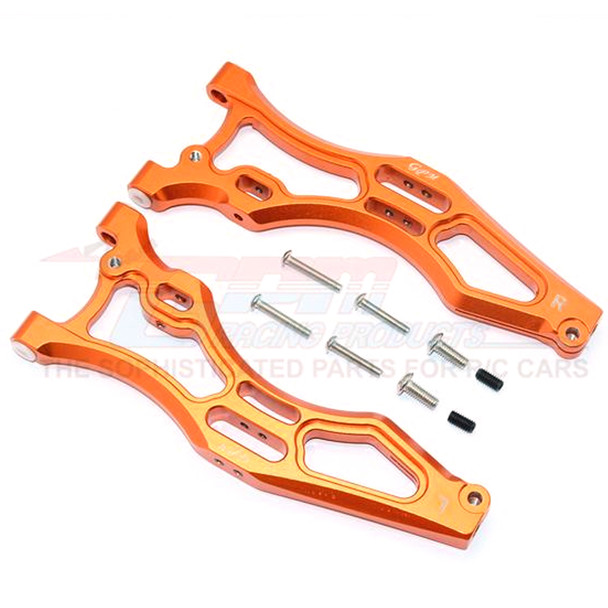 GPM Racing Aluminum Front Lower Arms Orange : Kraton / Outcast / Notorious 6S BLX