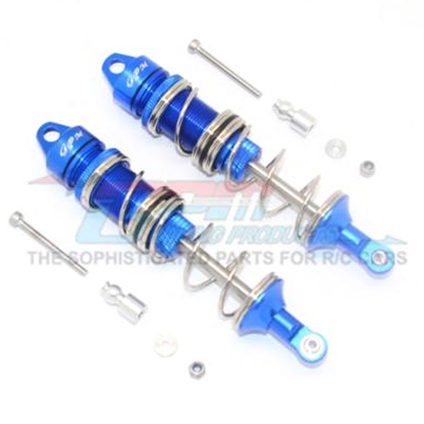 GPM Alum Front Double Section Spring Dampers 115mm Blue : Kraton/Outcast/Notorious