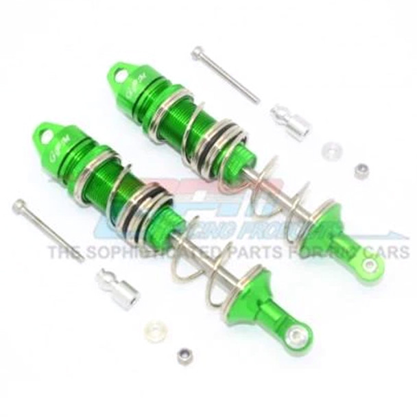 GPM Alum Front Double Section Spring Dampers 115mm Green : Kraton/Outcast/Notorious