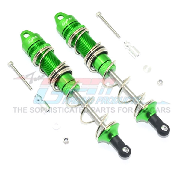 GPM Alum Rear Double Section Spring Dampers 135mm Green : Kraton/Outcast/Notorious