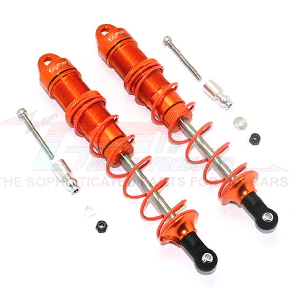 GPM Racing Aluminum Rear Adjustable Dampers 135mm Orange : Kraton 6S BLX