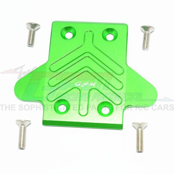 GPM Aluminum Rear Chassis Protection Plate Green : Kraton / Outcast / Notorious