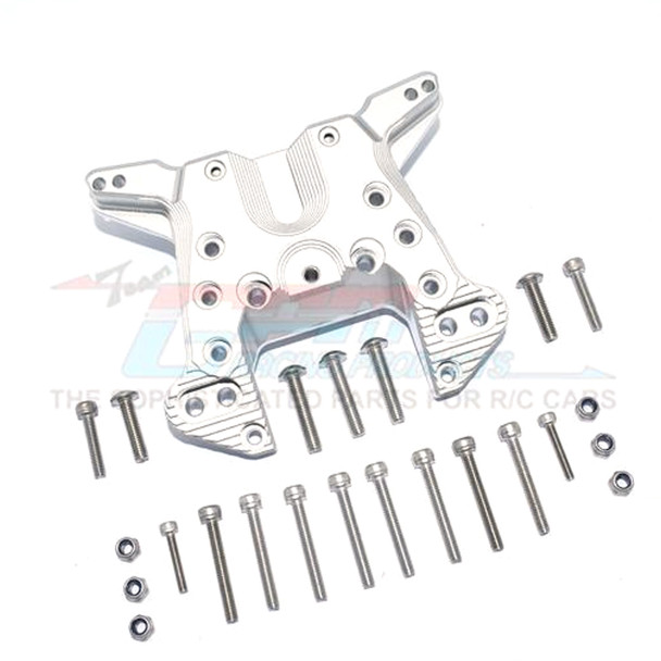 GPM Racing Aluminum Rear Shock Mount Silver : 1/5 KRATON 8S BLX Monster Truck