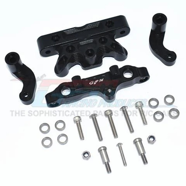 GPM Racing Aluminum Steering Assembly Black : 1/5 KRATON 8S BLX Monster Truck