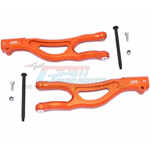GPM Racing Aluminum Front Upper Arms Orange : 1/5 KRATON 8S BLX Monster Truck