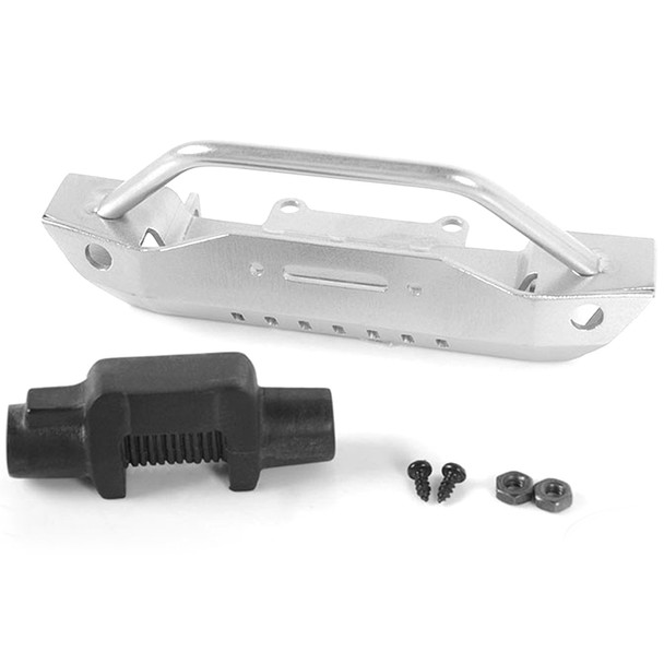RC4WD VVV-C0584 Steel Stinger Front Bumper Silver w/Plastic Winch : Gelande II