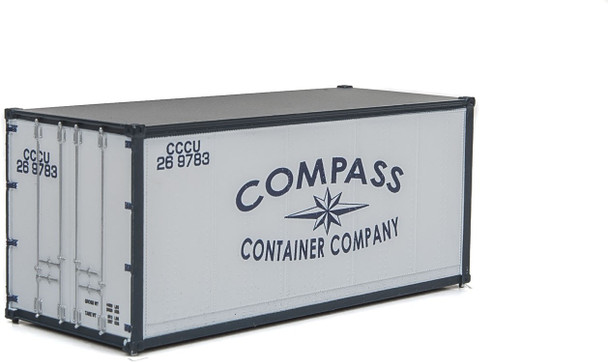 Walthers 20' Smooth-Side Container - Ready to Run - Compass Container Company HO Scale
