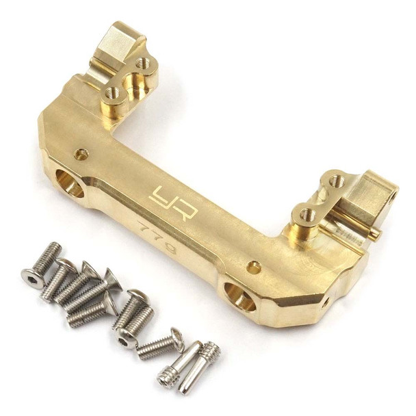 Yeah Racing AXSC-018 Brass 77g Front Bumper & Servo Mount Short Link : SCX10 III AXI03007