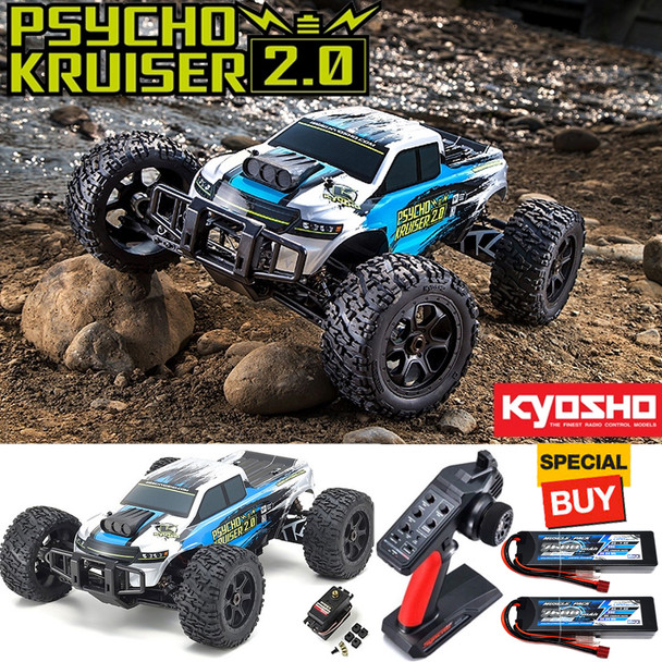 Kyosho 1/8 PSYCHO KRUISER VE 2.0 4WD Monster Truck RTR w/ 2X / 2S Lipo Battery
