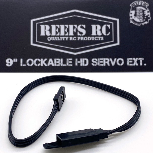 Reef's RC REEFS69 Black HD Servo Extension 9 inches / 228.6mm Male to Female