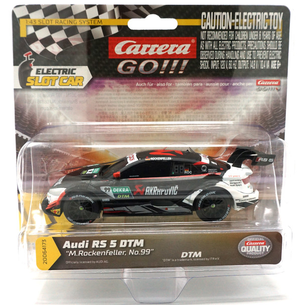 Carrera GO! 64173 Audi RS 5 DTM M.Rockenfeller No.99 1/43 Slot Car