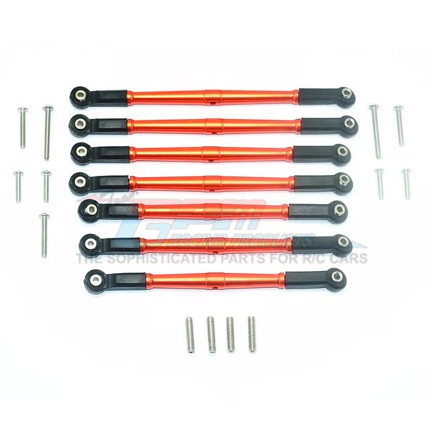GPM Aluminum Adjustable Upper & Lower Suspension Links Orange : Enduro Sendero