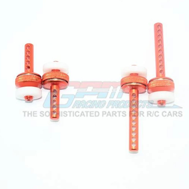 GPM Racing Alum Front+Rear Magnetic Body Posts Orange : Enduro Sendero