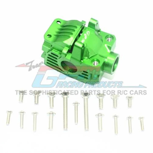 GPM Racing Aluminum Front Gear Box Green : Rustler 4x4