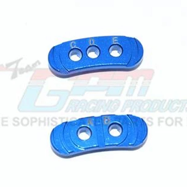 GPM Racing Aluminum Fixed Gear Adapter Blue : Rustler 4x4 VXL