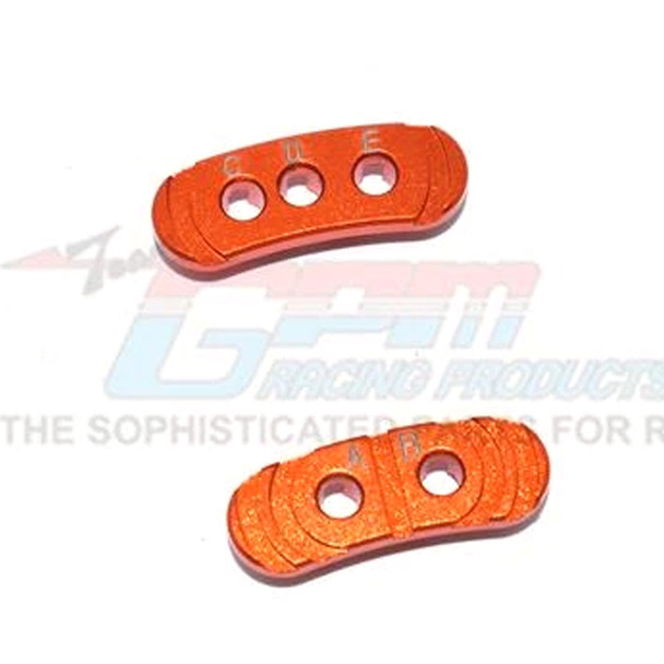GPM Racing Aluminum Fixed Gear Adapter Orange : Rustler 4x4 VXL