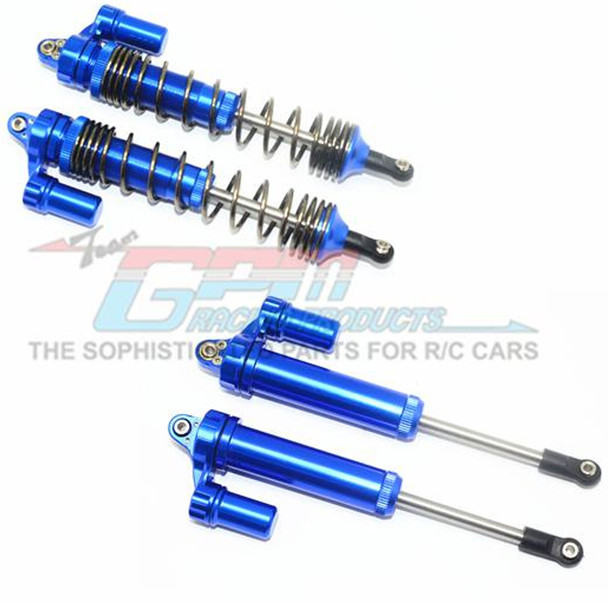 GPM Alum Front L-Shape Piggy Back Damper 135mm Blue : Unlimited Desert Racer