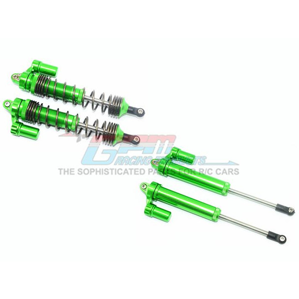 GPM Aluminum Rear L-Shape Piggy Back Damper Green : Unlimited Desert Racer