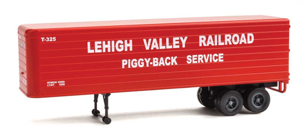 Walthers 35' Fluted-Side Trailer Lehigh Valley Piggy-Back Service 2-Pack HO Scale